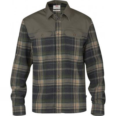 Camisa Fjallraven Granit Hombre Verde Oliva - Chile WSD670154